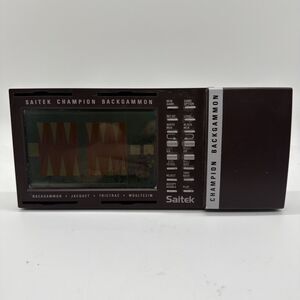 Saitek Handheld Champion Backgammon No Cover *parts Only* WATER DAMAGE